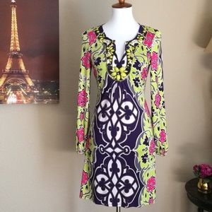 Hale Bob 100% Silk Floral Dress Gorgeous